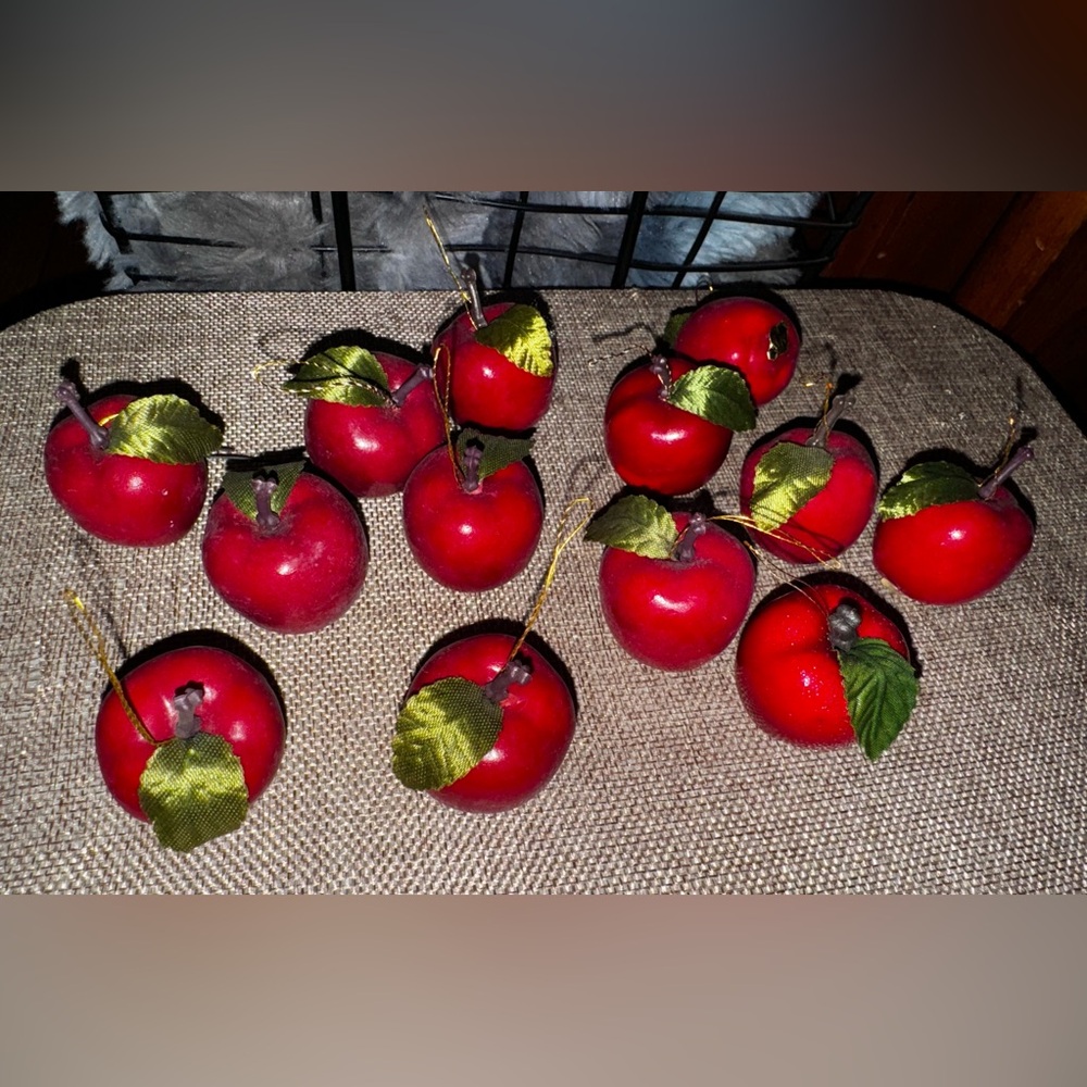 Christmas Vintage Apple Ornaments 🍎